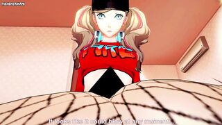 Ann Takamaki from Persona 5 Gives You A Footjob Hentai POV