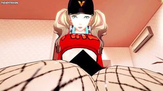 Ann Takamaki from Persona 5 Gives You A Footjob Hentai POV