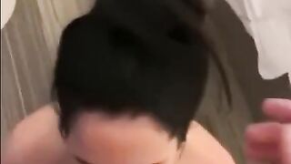 HORNY COLLEGE GIRL GETS CUM IN HER MOUTH AND CAME BACK FOR ANOTHER FACIAL CUMSHOT