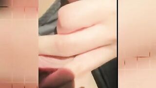 SEXY SNAPCHAT BRUNETTE BABE TEASES AND FINGER PUSSY WHILE ON TRAFFIC