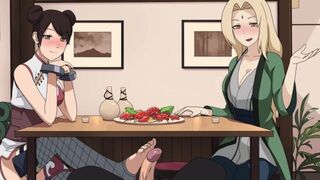 Naruto - Kunoichi Trainer - Part 7 - TenTen and Tsunade Footjob by LoveSkySanX