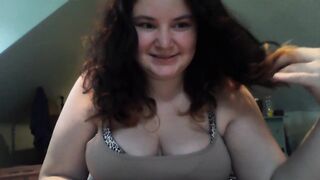 Chubby Teen Girl Skypes you and wants to Watch you Jerk off