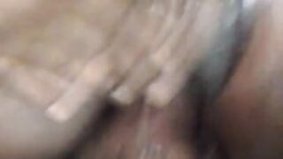 Juicy Black Wet Ass Pussy (WAP) Squirting all over my BBC