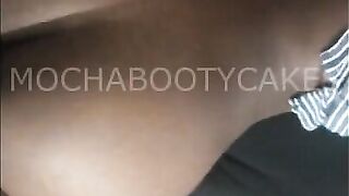 Ebony WAP Backshots! BBC Cum Shot on Booty, CRAZY Arch, WOW!