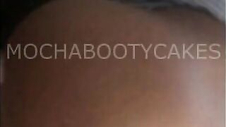 Ebony WAP Backshots! BBC Cum Shot on Booty, CRAZY Arch, WOW!