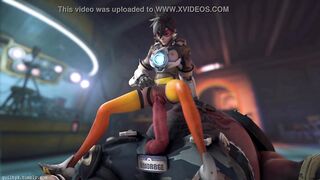 Overwatch - Tracer x Roadhog (Animated, Sound) [Guilty]