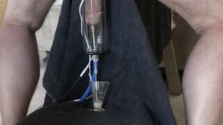 Wife Pegs Him, then Milks Him With e-stim Pump