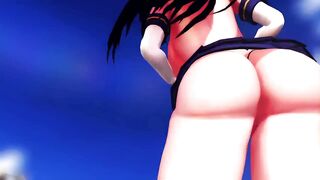 Mmd Yui Kotegawa back View of her Gangbang Concert