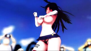 Mmd Yui Kotegawa back View of her Gangbang Concert