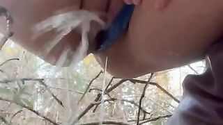 Pissing in the Cold Woods! I am Selling this Thong!