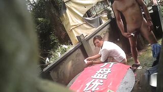 Another Asian MILF Prostitute Barebacked Outside