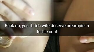 Use Condoms? Fuck It, i will Creampie your Wife Pussy and she will get Pregnant [cuckold. Snapchat]