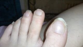 FART Fetish Slut PinkMoonLust Accidentally FARTS while Making Feet Foot Play Vid oh no she's Stinky