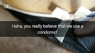 Did you really thing she use Condom? Real Cheating Wives never use a Condoms! [cuckold. Snapchat]