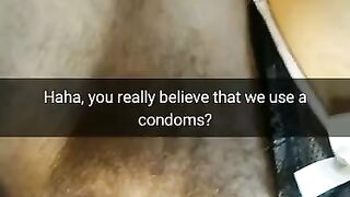 Did you really thing she use Condom? Real Cheating Wives never use a Condoms! [cuckold. Snapchat]