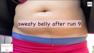 After Run Sweaty Belly 9 - Glimpse of me