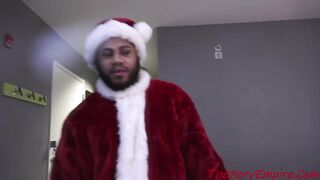 Black Teen Gets her Asshole Gaped by Santa on Christmas