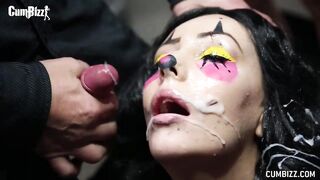 Bukakke Halloween Clown Facial Bigloads Big Cock Teen Swallowcum Gangbang Boobs