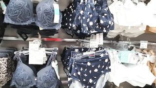 Diaper Girl Pees her Pull up while Shopping Panties