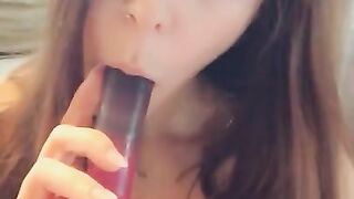 POV Dildo Blowjob on my Knees - how do I Look?