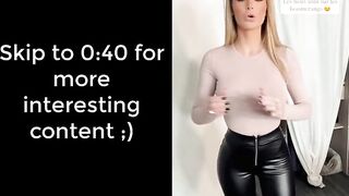 Mmjhottie (influencer) leather leggings try on haul, fit girl