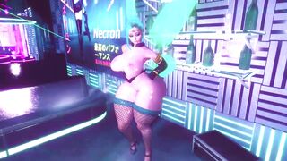 Skyrim THICC Vana Cyan at the Club