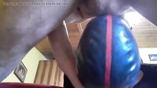 Laura on Heels amateur 2021. Sloppy blowjob hooded masked