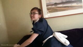 Amazing ho busty UK asian maid n glasses solo