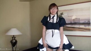 Amazing ho busty UK asian maid n glasses solo