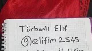 turbanli elif iletisim icin bilgilerini paylasiyor