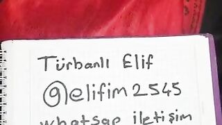 turbanli elif iletisim icin bilgilerini paylasiyor