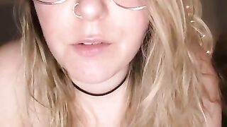 SUBMISSIVE BLONDE TEEN Begs DADDY for Cum and Plays with her little Pussy JOI