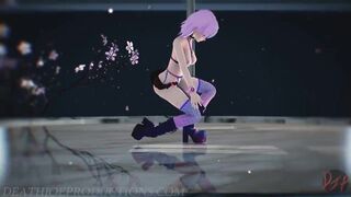 MMD R18 Nude Pink Misaka - Roll Deep 1094