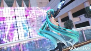 Anime Girl Dancing | Hatsune Miku Naked MMD