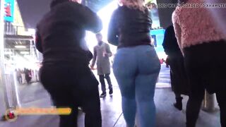 ASS BUSTING THROUGH JEANS GIANT BOOTY LATINA