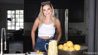 Blake Blossom Pour Lemonade over Huge Tits