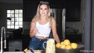 Blake Blossom Pour Lemonade over Huge Tits