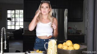 Blake Blossom Pour Lemonade over Huge Tits