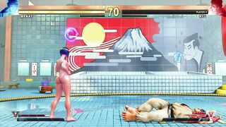 Street Fighter 5 all Female Critical Art (Nude MOD)