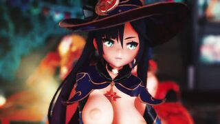 Mmd R18 Genshin Impact with Huge Natural Tits Fap Challenge Lumine Xiangling Mona