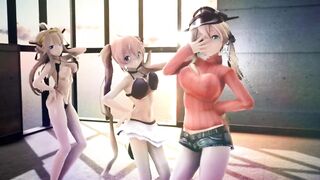 Mmd R18 Printz,Murasame,Kongo Fucked Sex Party Hot and Sexy will make you Fun Easy Fap Challenge