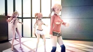 Mmd R18 Printz,Murasame,Kongo Fucked Sex Party Hot and Sexy will make you Fun Easy Fap Challenge