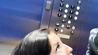 SLOPPY HEAD IN THE HOTEL ELEVATOR