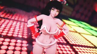 Mmd R18 Hot and Sexy Sexy with Melon Milk - Blake Bikini Santa Outfit