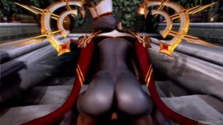 (POV) THIS DARK ELF PRIESTESS WILL PLEASE YOU WITH HER PERFECT ASS FROM AN ISEKAI HENTAI