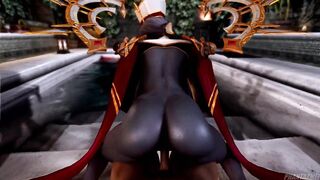 (POV) THIS DARK ELF PRIESTESS WILL PLEASE YOU WITH HER PERFECT ASS FROM AN ISEKAI HENTAI