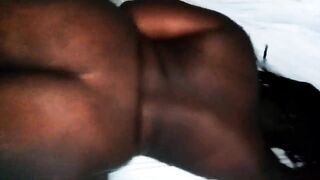 Big Ass Ebony BBW getting dicked down. Bareback squirt.