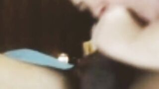 Creampied White Slut Takes Dick & Cum