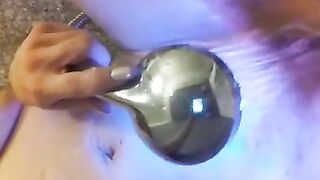 Showerhead Orgasm Home alone MILF Playtime