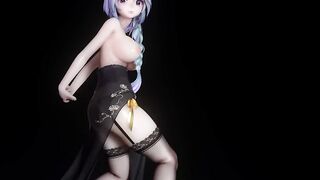 【hentai MMD】Hentai Beautiful Girl Courtship Anal Beads Dance